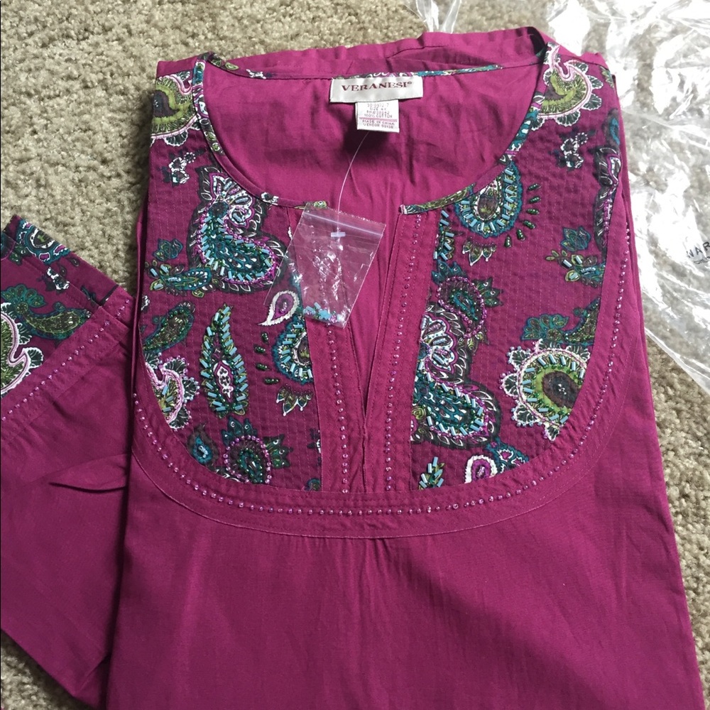 (Get 50% off) Long Sleeve Beaded Shirt